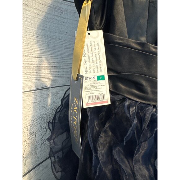 NWT Zac Posen For Target Black Strapless Dress With Optional Ruffled Skirt Size - Picture 6 of 8